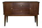 Mid Century Modern Server 2 Drawer and 2 Cabinet Server Cherry Finish