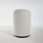 Set Of 1 Upholstered Kitchen & Dining Room Barrel Chair, Mid Century Modern Round Velvet Dining Chair, 360 Degree Swivel Comfy Armless Accent Makeup Vanity Side Chair for Bedroom Living Room