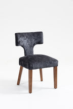 Mid Century Modern Dining Chairs Set of 2, Farmhouse Linen Fabric Upholstered Accent Chair,Kitchen Chairs with Hardwood Frame, Gray