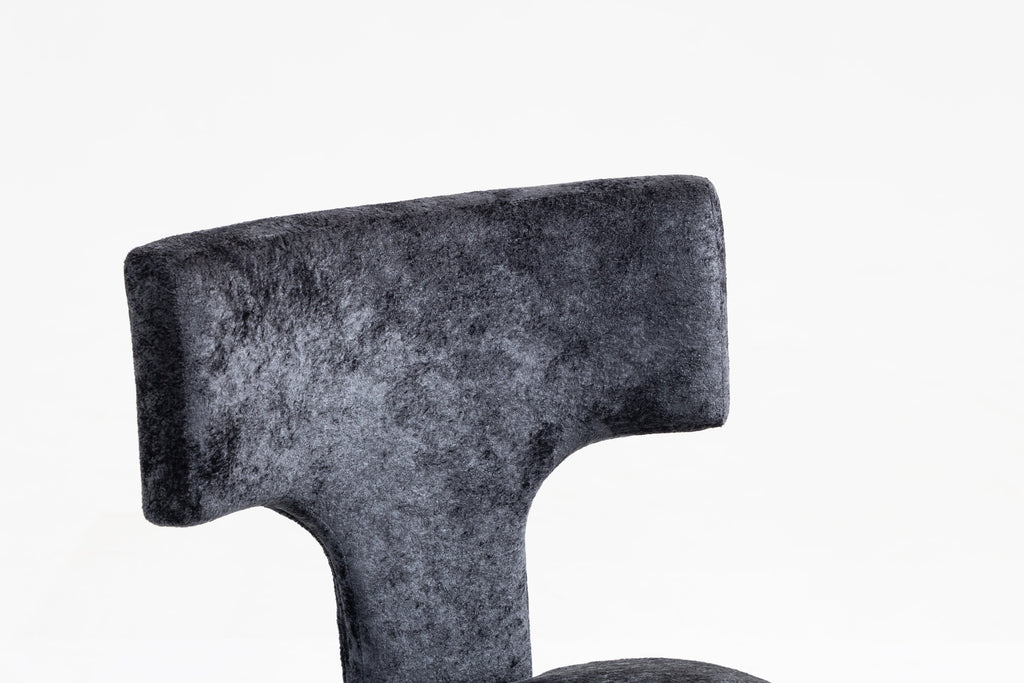 Mid Century Modern Dining Chairs Set of 2, Farmhouse Linen Fabric Upholstered Accent Chair,Kitchen Chairs with Hardwood Frame, Gray