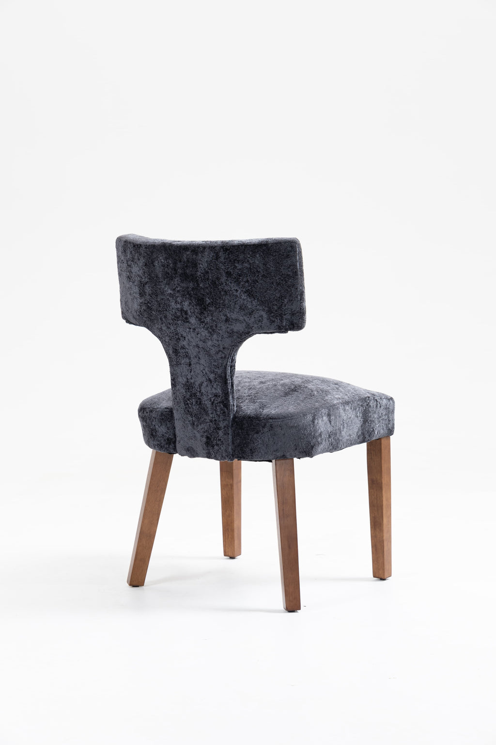 Mid Century Modern Dining Chairs Set of 2, Farmhouse Linen Fabric Upholstered Accent Chair,Kitchen Chairs with Hardwood Frame, Gray