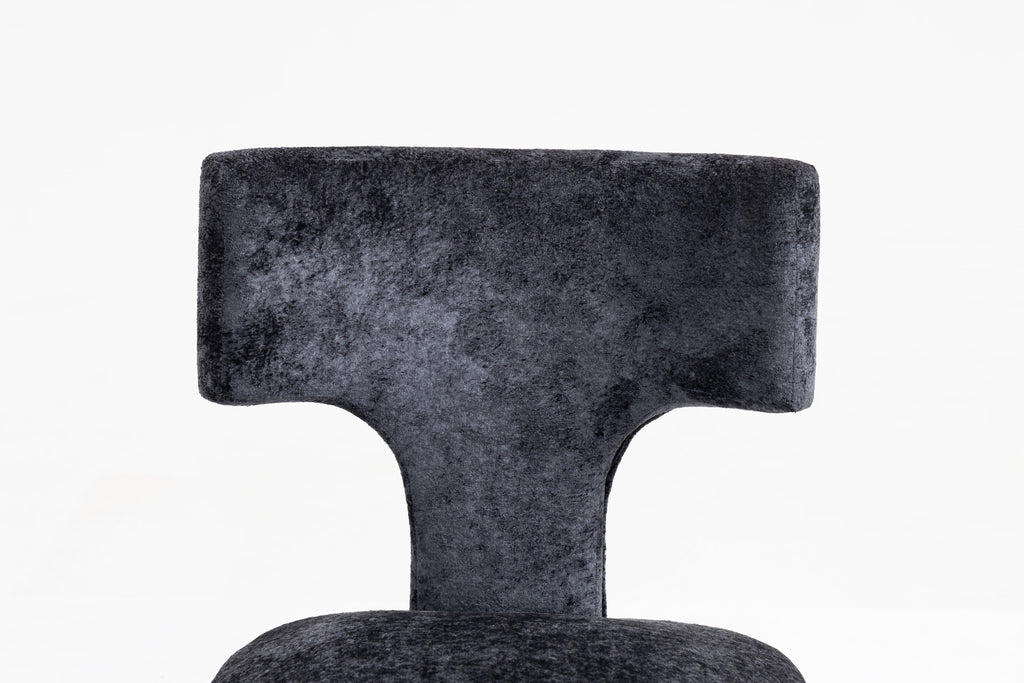 Mid Century Modern Dining Chairs Set of 2, Farmhouse Linen Fabric Upholstered Accent Chair,Kitchen Chairs with Hardwood Frame, Gray