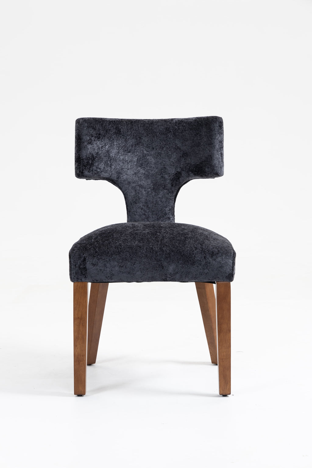 Mid Century Modern Dining Chairs Set of 2, Farmhouse Linen Fabric Upholstered Accent Chair,Kitchen Chairs with Hardwood Frame, Gray