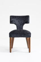 Mid Century Modern Dining Chairs Set of 2, Farmhouse Linen Fabric Upholstered Accent Chair,Kitchen Chairs with Hardwood Frame, Gray