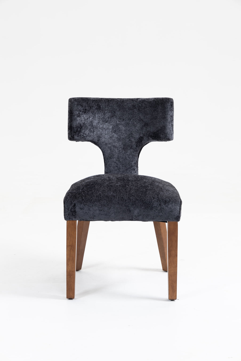 Mid Century Modern Dining Chairs Set of 2, Farmhouse Linen Fabric Upholstered Accent Chair,Kitchen Chairs with Hardwood Frame, Gray