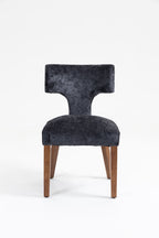 Mid Century Modern Dining Chairs Set of 2, Farmhouse Linen Fabric Upholstered Accent Chair,Kitchen Chairs with Hardwood Frame, Gray