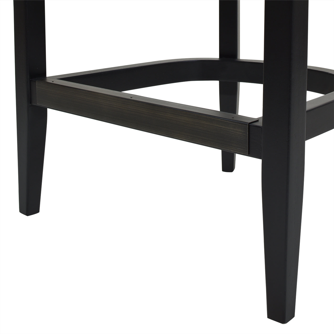 Americana Mid-Century Modern 26' Cane Back Counter Stool, Jet Black Woven