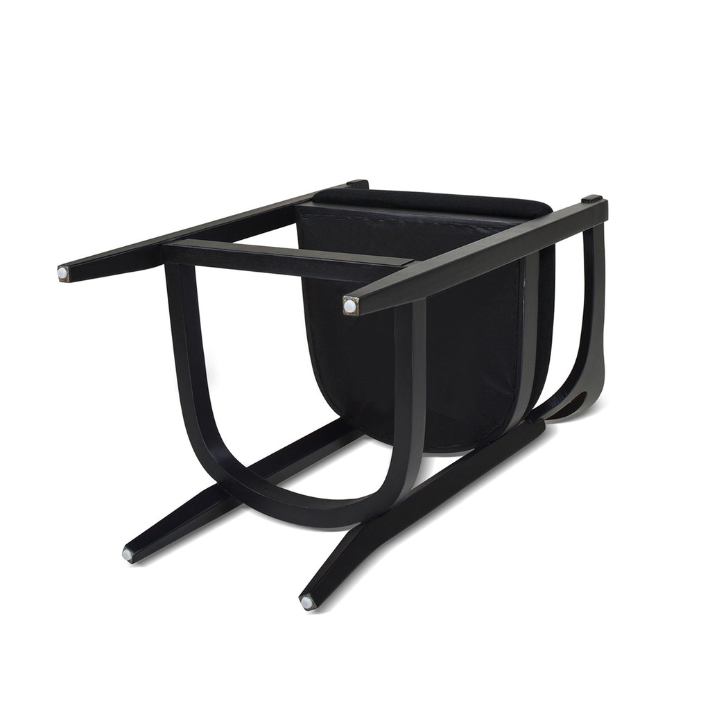 Americana Mid-Century Modern 26' Cane Back Counter Stool, Jet Black Woven