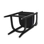 Americana Mid-Century Modern 26' Cane Back Counter Stool, Jet Black Woven