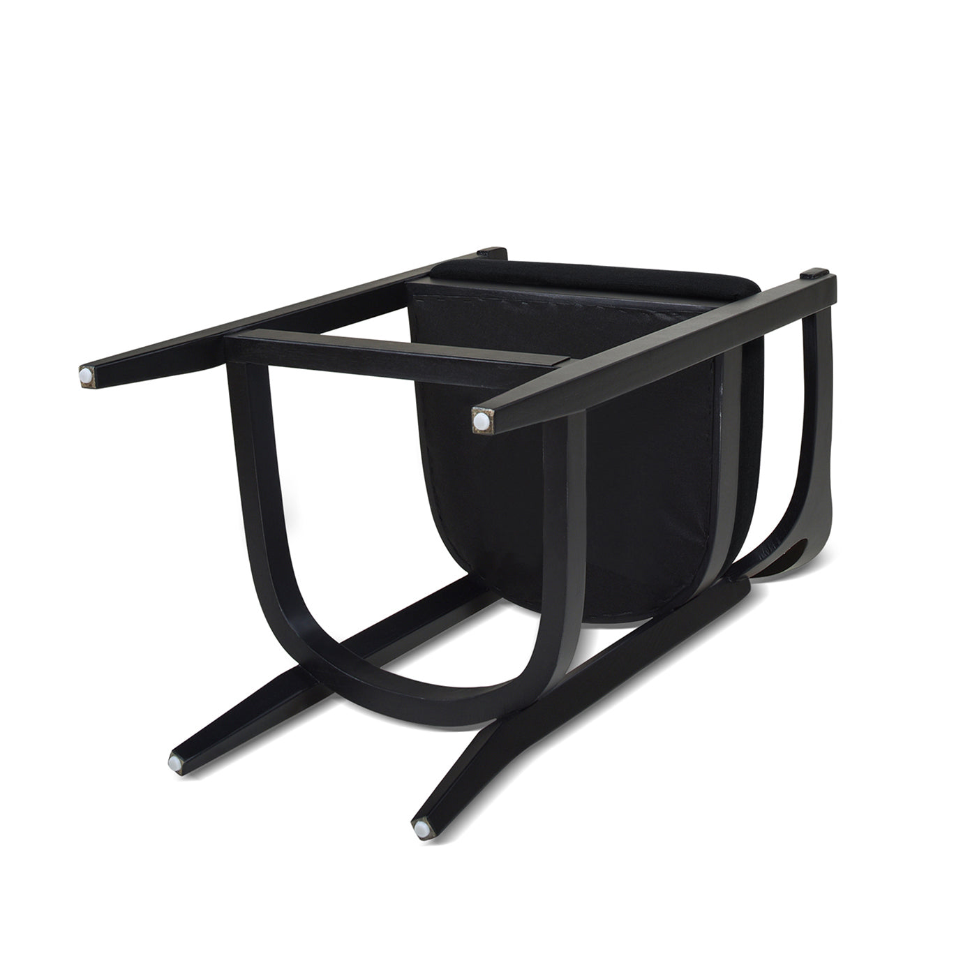 Americana Mid-Century Modern 26' Cane Back Counter Stool, Jet Black Woven