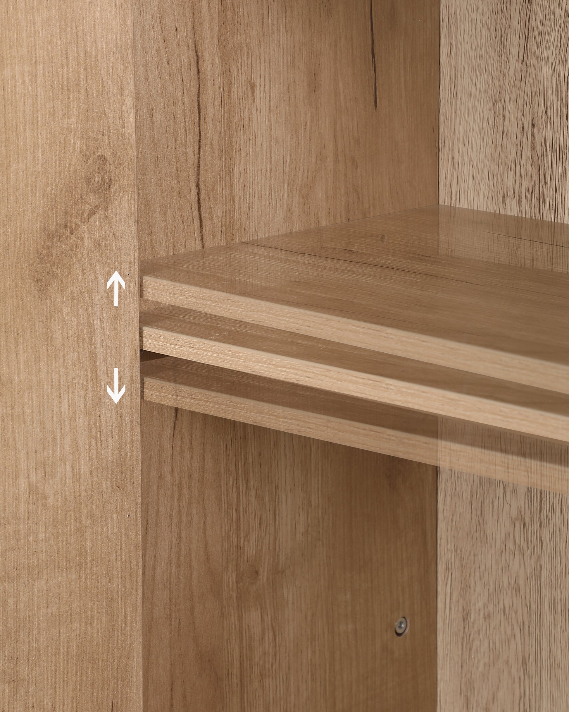 Mid-Century Modern 4-Door Storage Cabinet with Woven Rattan Doors & Adjustable Shelves - Perfect for Living Room & Dining Room