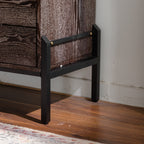 Solid Wood Sideboard with Geometric Pattern, 6 Drawers Dresser,Mid Century Modern Sideboard Cabinet for Kitchen, Dining Room, Living Room Sideboard