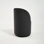 Set Of 1 Upholstered Kitchen & Dining Room Barrel Chair, Mid Century Modern Round Velvet Dining Chair, 360 Degree Swivel Comfy Armless Accent Makeup Vanity Side Chair for Bedroom Living Room