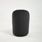 Set Of 1 Upholstered Kitchen & Dining Room Barrel Chair, Mid Century Modern Round Velvet Dining Chair, 360 Degree Swivel Comfy Armless Accent Makeup Vanity Side Chair for Bedroom Living Room