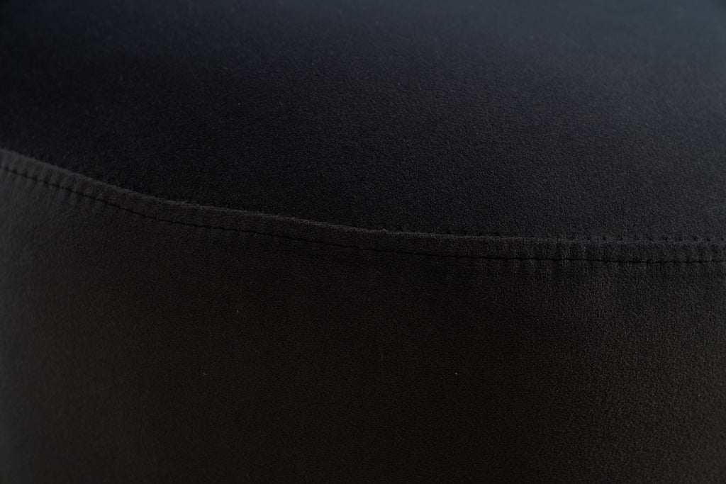 Set Of 1 Upholstered Kitchen & Dining Room Barrel Chair, Mid Century Modern Round Velvet Dining Chair, 360 Degree Swivel Comfy Armless Accent Makeup Vanity Side Chair for Bedroom Living Room