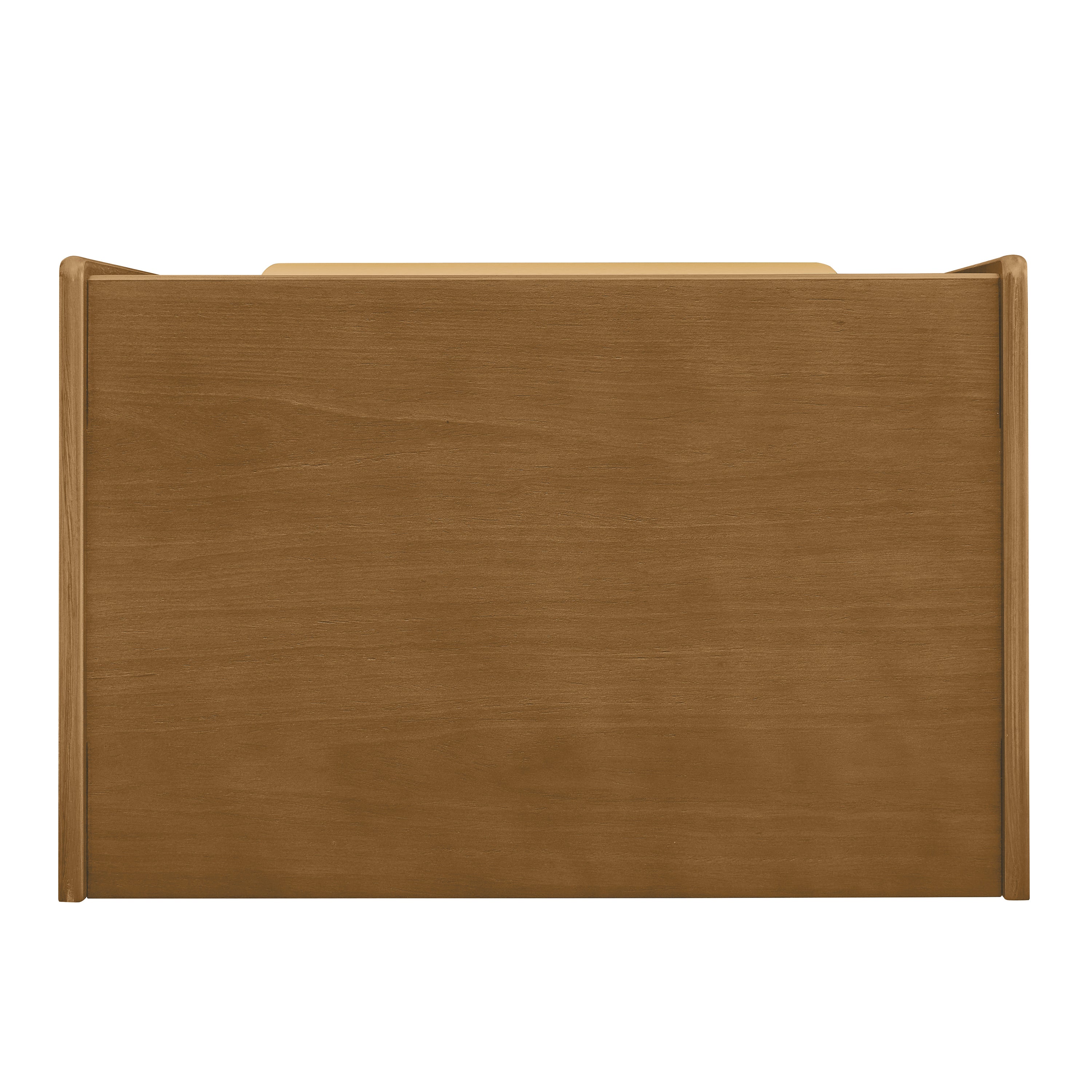 Mid Century Modern Nightstand with Charging Station & Outlet Hole & 2 Drawers, Farmhouse End Table with Open Shelf & Glass Drawer Dresser, Side Cabinet for Living Room Reception Room Dorm-Light Walnut