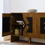 Mid Century Modern Walnut Sideboard Cabinet.