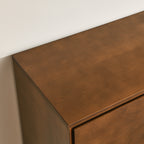 47.3 Mid Century Modern Sideboard Buffet Cabinet with Storage, Storage Cabinet with 2 Doors and 3 Drawers for Kitchen Dining Living Room Bedroom, Accent Console Table, Walnut