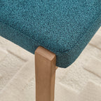 Wooden Dining Chairs Set of 2, Modern Fabric Upholstered Dining Room Chair Kitchen Chairs, Farmhouse Dinner Chair for Kitchen Dining Room