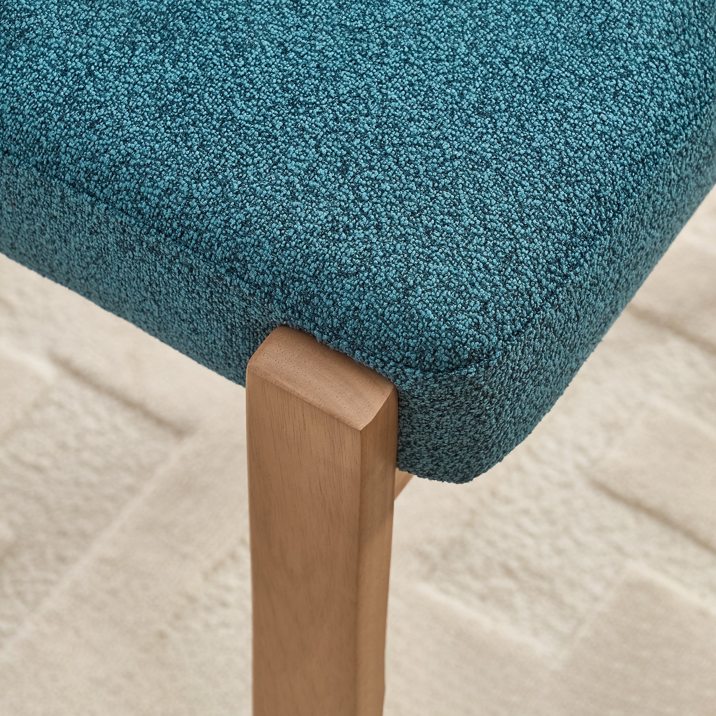 Wooden Dining Chairs Set of 2, Modern Fabric Upholstered Dining Room Chair Kitchen Chairs, Farmhouse Dinner Chair for Kitchen Dining Room