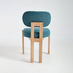 Wooden Dining Chairs Set of 2, Modern Fabric Upholstered Dining Room Chair Kitchen Chairs, Farmhouse Dinner Chair for Kitchen Dining Room