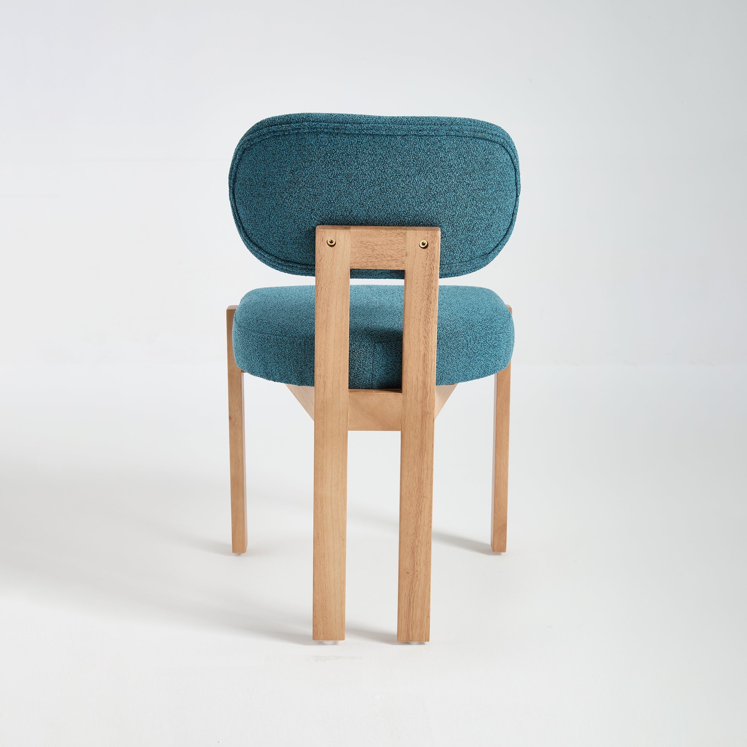 Wooden Dining Chairs Set of 2, Modern Fabric Upholstered Dining Room Chair Kitchen Chairs, Farmhouse Dinner Chair for Kitchen Dining Room