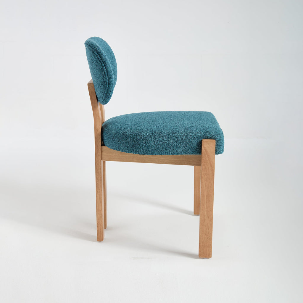 Wooden Dining Chairs Set of 2, Modern Fabric Upholstered Dining Room Chair Kitchen Chairs, Farmhouse Dinner Chair for Kitchen Dining Room