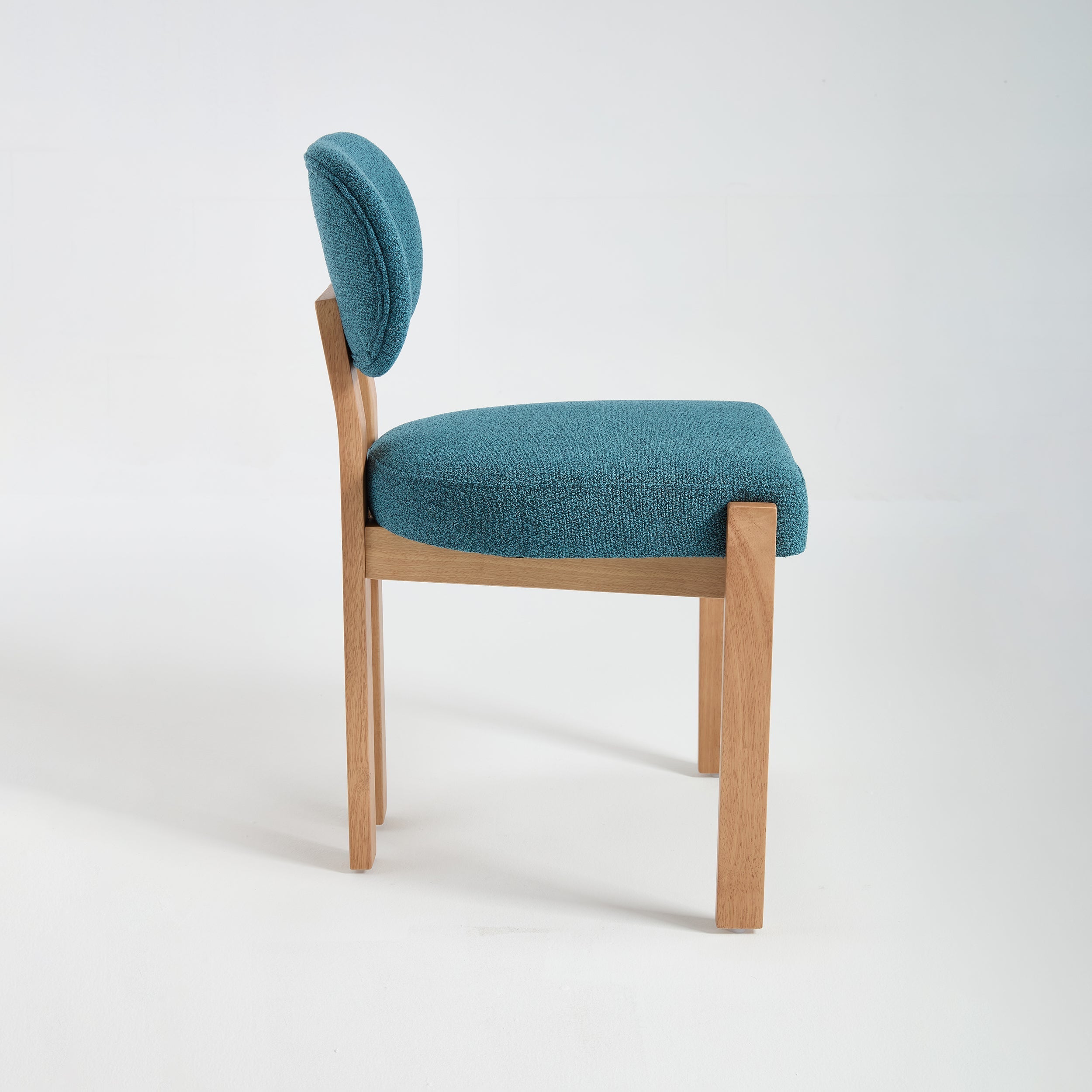 Wooden Dining Chairs Set of 2, Modern Fabric Upholstered Dining Room Chair Kitchen Chairs, Farmhouse Dinner Chair for Kitchen Dining Room