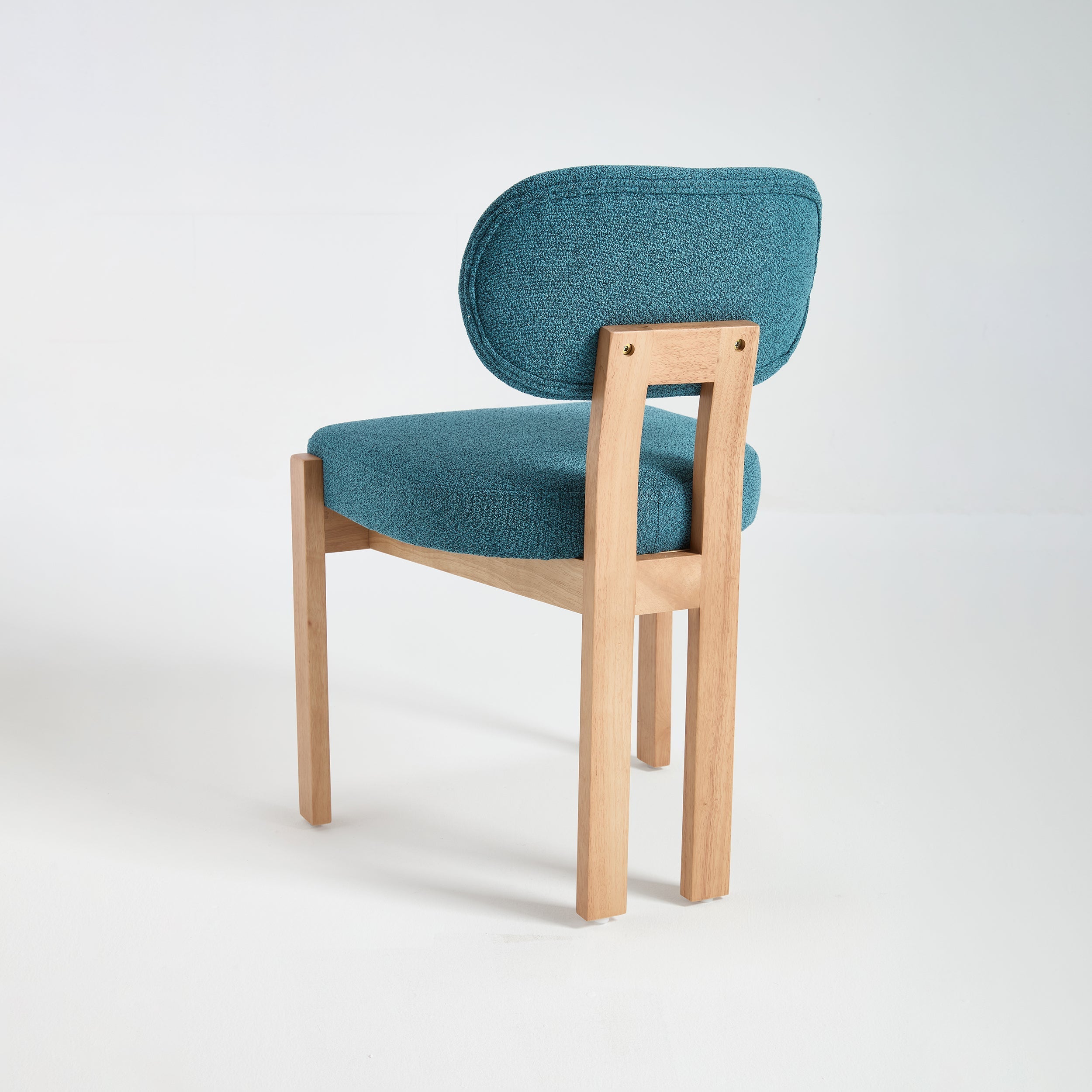 Wooden Dining Chairs Set of 2, Modern Fabric Upholstered Dining Room Chair Kitchen Chairs, Farmhouse Dinner Chair for Kitchen Dining Room