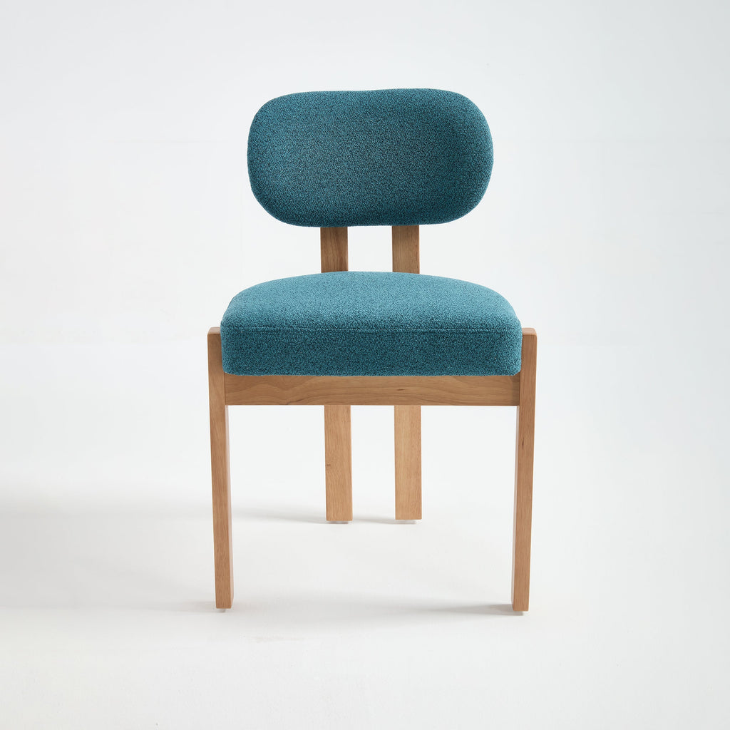 Wooden Dining Chairs Set of 2, Modern Fabric Upholstered Dining Room Chair Kitchen Chairs, Farmhouse Dinner Chair for Kitchen Dining Room