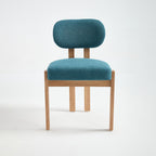 Wooden Dining Chairs Set of 2, Modern Fabric Upholstered Dining Room Chair Kitchen Chairs, Farmhouse Dinner Chair for Kitchen Dining Room