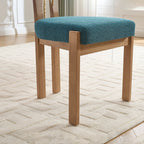 Wooden Dining Chairs Set of 2, Modern Fabric Upholstered Dining Room Chair Kitchen Chairs, Farmhouse Dinner Chair for Kitchen Dining Room