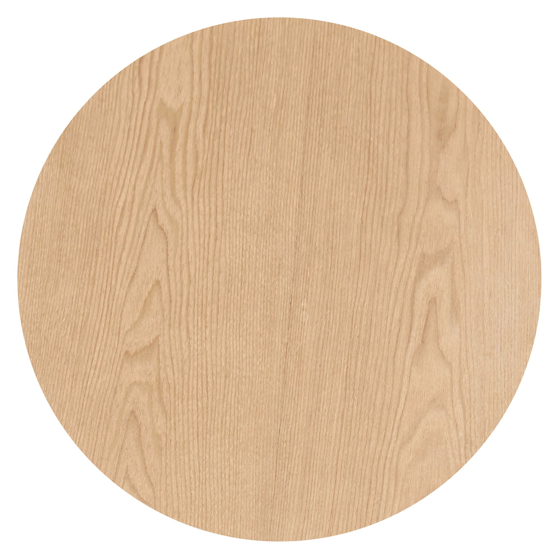 17.71 inch Round Fluted Side Table Circle Small Accent Table for Living Room Mid Century  Circle Bedside Table for Bedroom Oak