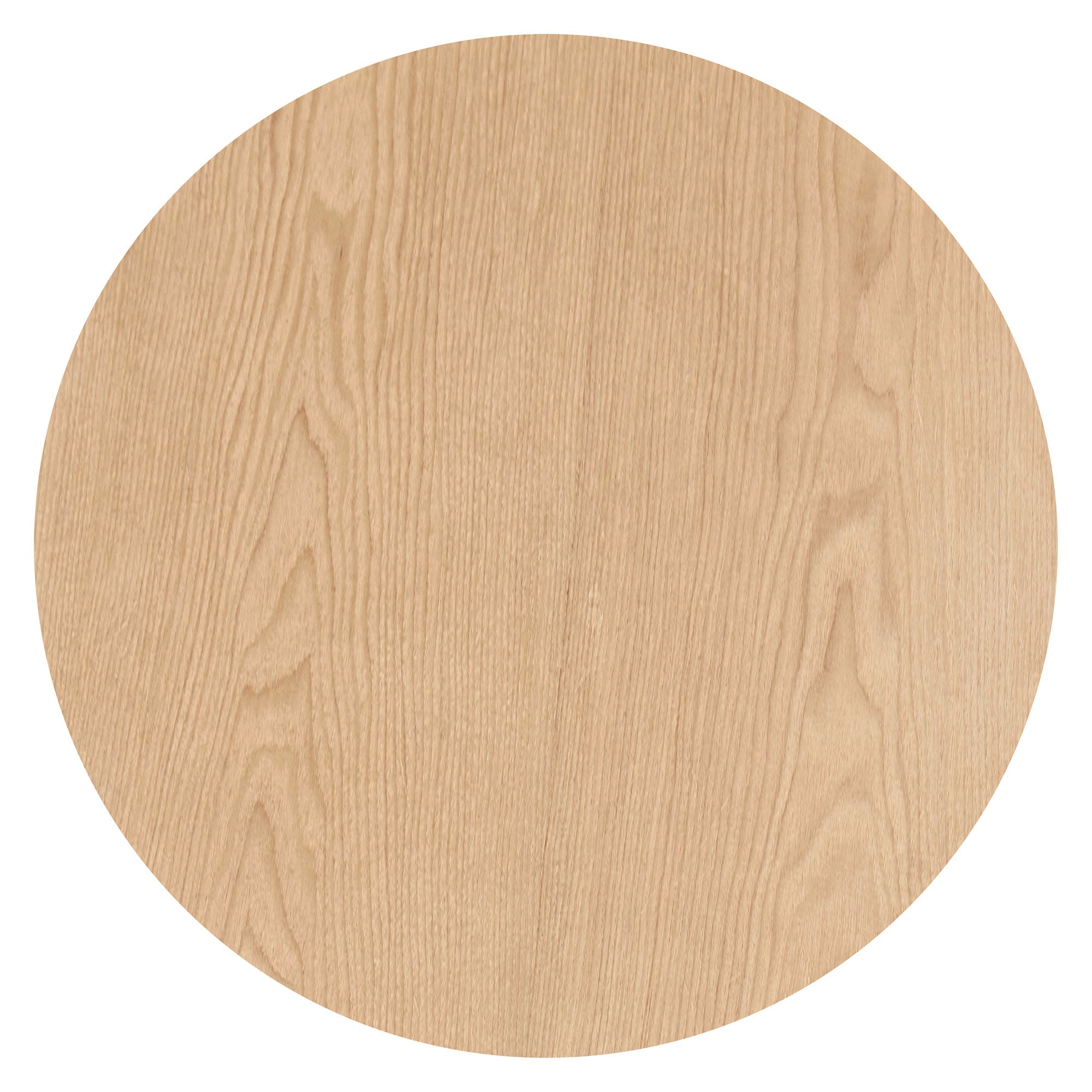 17.71 inch Round Fluted Side Table Circle Small Accent Table for Living Room Mid Century  Circle Bedside Table for Bedroom Oak