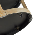 40inch Large Curved 2 Tier Traditional Round Circle Wooden Center Coffee Table,Rounded Table with Wheels,Mid Century Rustic Style Table for living Room,Office,Apartment,Light Brown