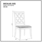 Wooden Frame Upholstered Dining Chairs set of 2,Mid Century Retro Chairs Comfor Kitchen Chairs for Living Room,Restaurant,Whithe OAK Color