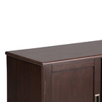Draper - Mid Century Low Storage Cabinet - Medium Auburn Brown