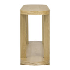 U_STYLE Modern Minimalist Ash Veneer Entryway Table with Streamlined Desktop Design, Suitable for Study Rooms, Entryways, Hallways, Living Rooms, and Foyers