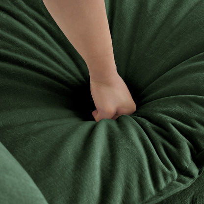 Minimalist Modern Deep Seat Sectional Sofa with Ottoman – Sleek, Modular Design for Contemporary Spaces