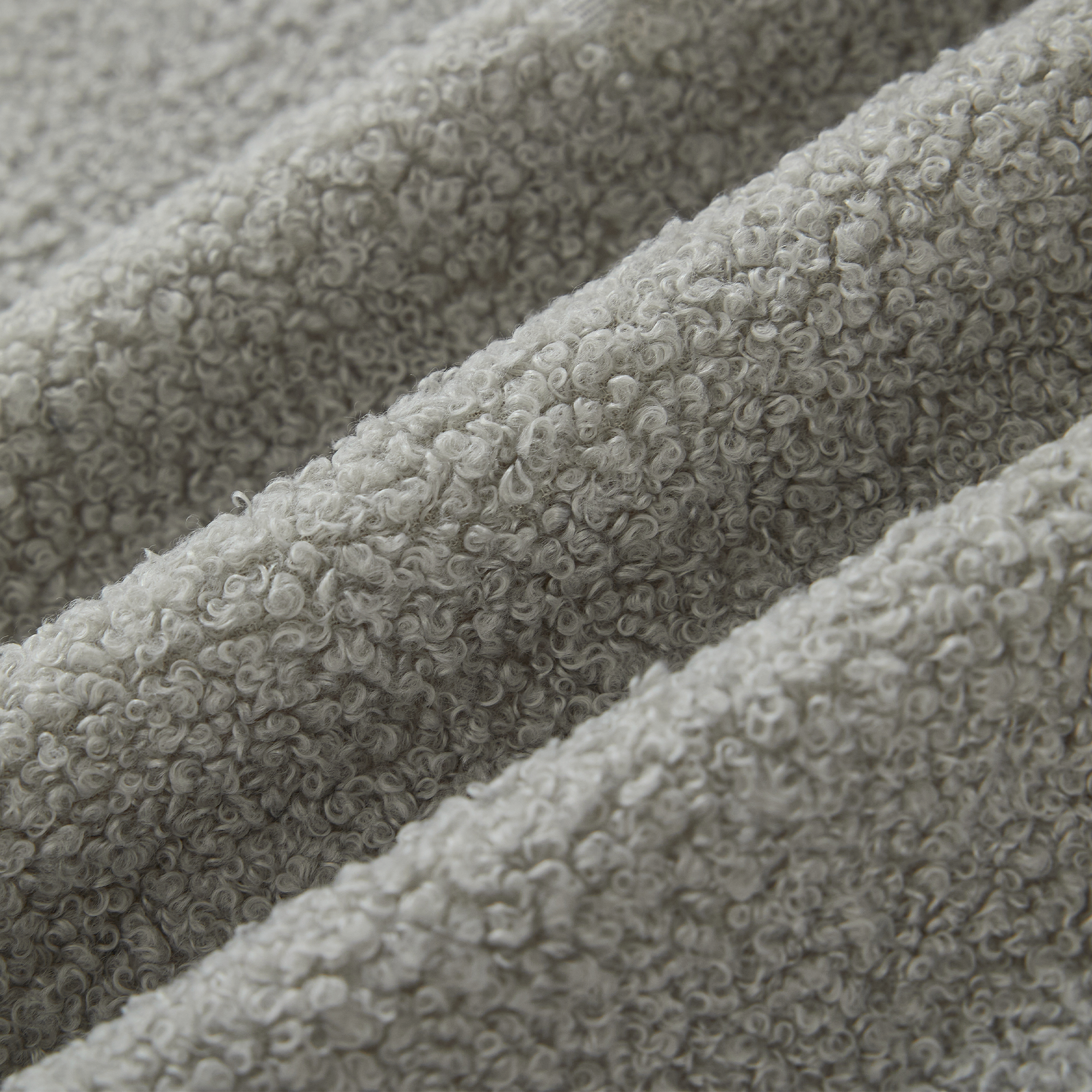 [NEW ARRIVED] [VIDEO PROVIDED] 128Minimalist Cloud Sectional Couch ,Modern Couches ,4-Seater ,No Assembly,Two modular sofa,Boucle Teddy Fabric, upholstered , anti-wrinkle fabric,Light Gray