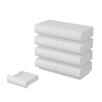 8 Drawer Dresser for Bedroom, White Dresser No Handle, Modern 8 Chest of Drawers with Wide Storage