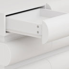 8 Drawer Dresser for Bedroom, White Dresser No Handle, Modern 8 Chest of Drawers with Wide Storage