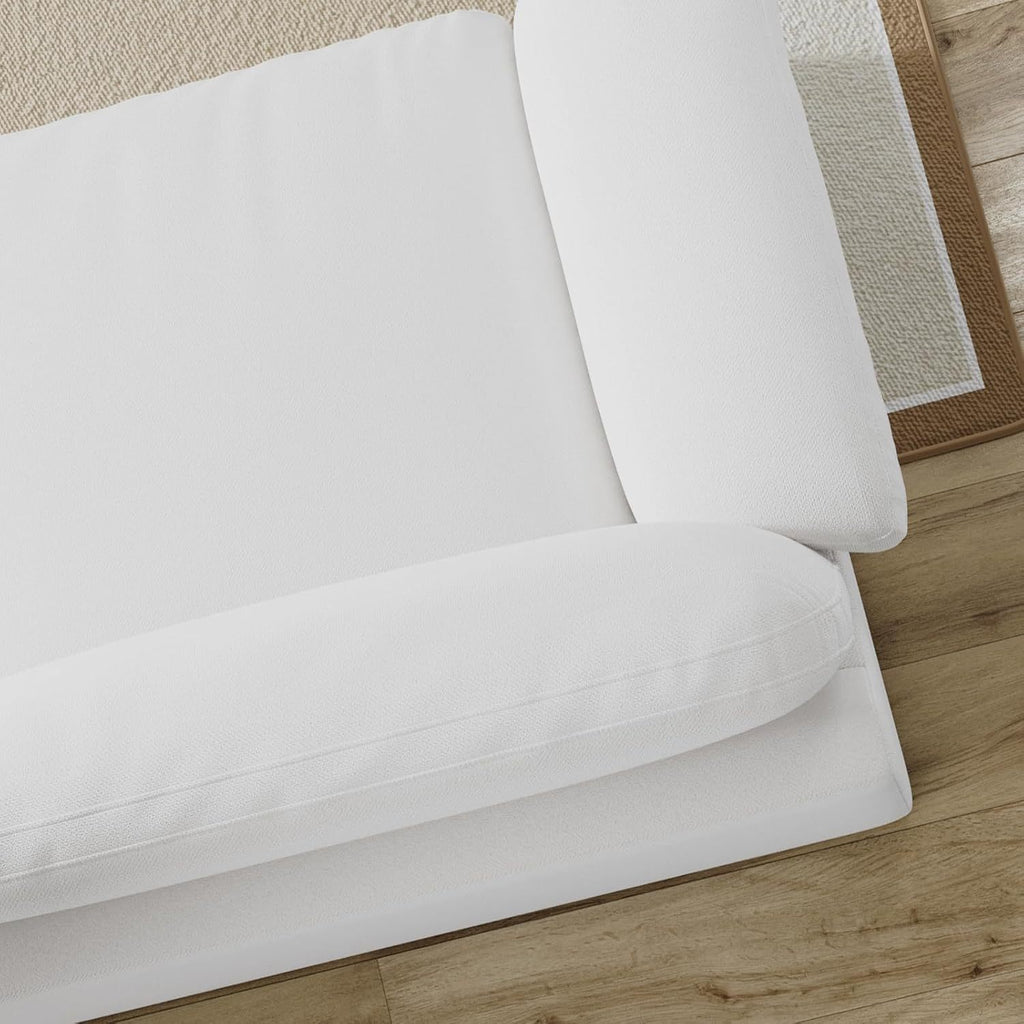 Cloud Sectional Sofa, Down-Filled Sofa, Living Room Modular Sofa, Minimalist Modern Style, Removable & Washable Sofa Cover, Chenille Fabric, Storage Function