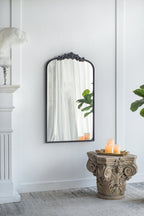 24"x 42" Classic Design Mirror with and Baroque Inspired Frame for Bathroom, Entryway Console Lean Against Wall - Groovy Boardz
