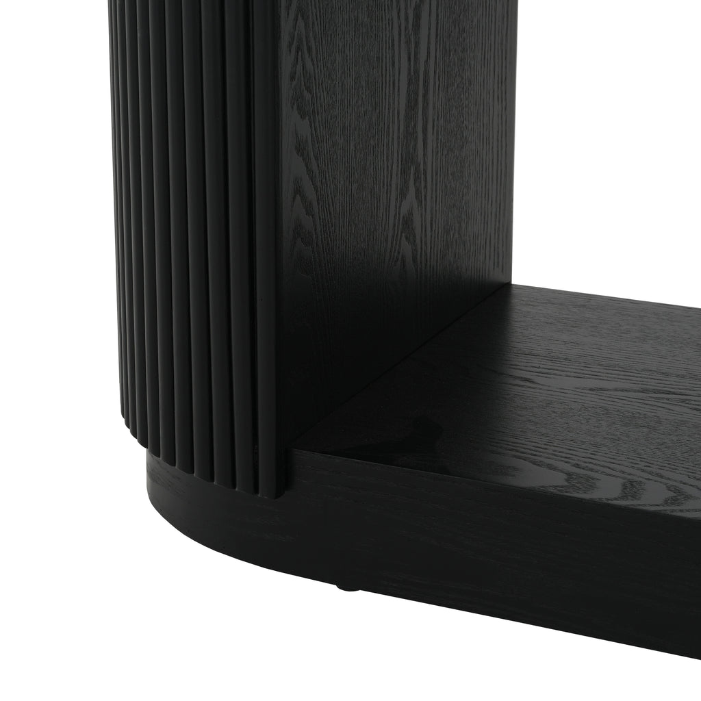 Mirod Modern Entryway Console Table - Slim Sofa Table with Open Shelf & Elegant Wood Grain, Multi-Functional Hallway Table for Living Room