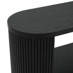 Mirod Modern Entryway Console Table - Slim Sofa Table with Open Shelf & Elegant Wood Grain, Multi-Functional Hallway Table for Living Room