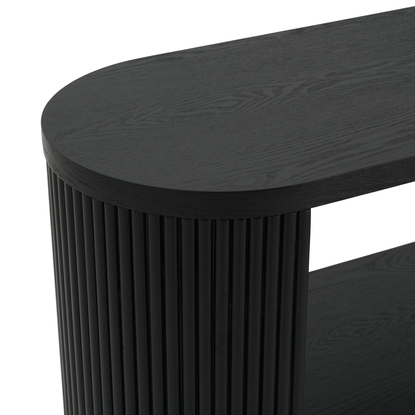 Mirod Modern Entryway Console Table - Slim Sofa Table with Open Shelf & Elegant Wood Grain, Multi-Functional Hallway Table for Living Room