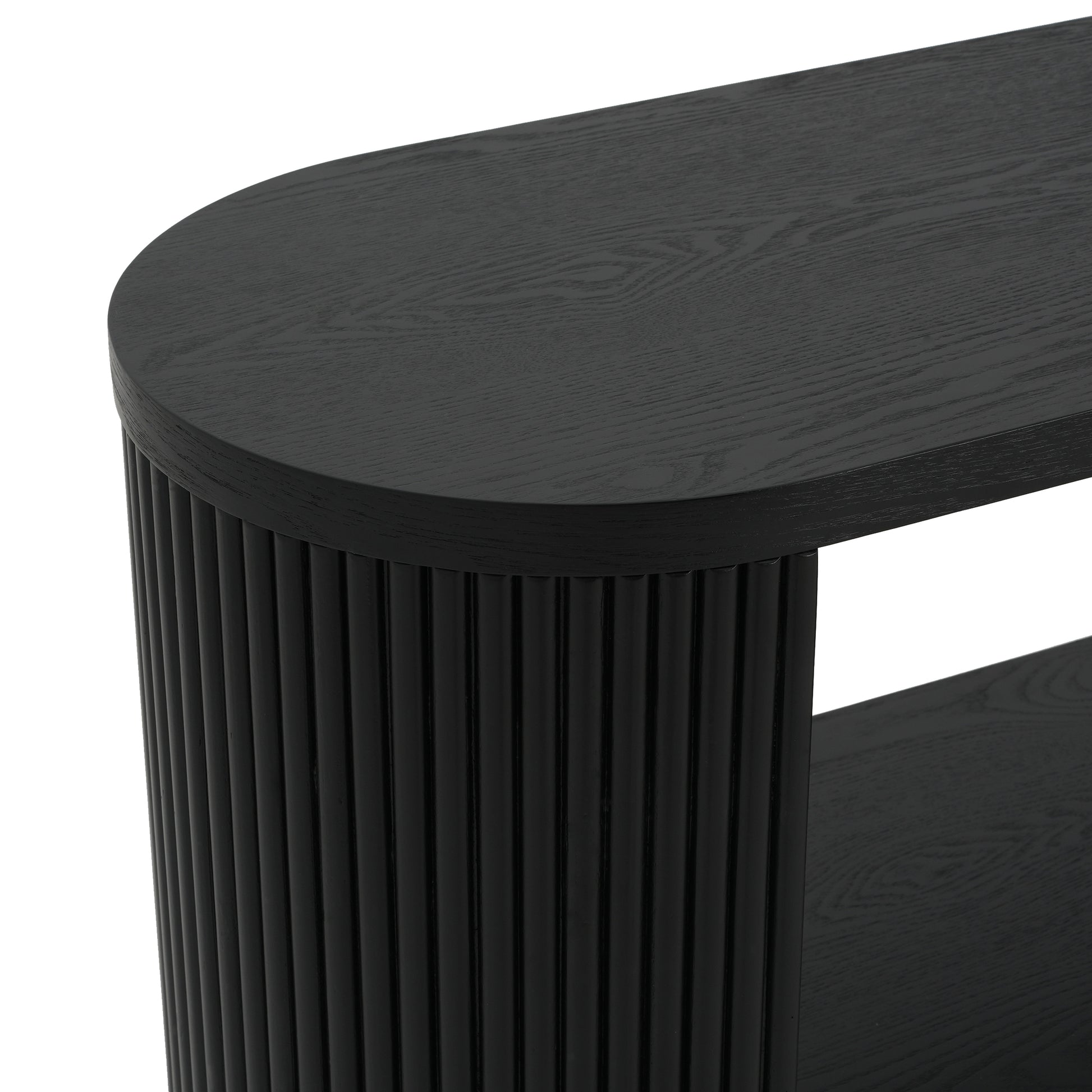 Mirod Modern Entryway Console Table - Slim Sofa Table with Open Shelf & Elegant Wood Grain, Multi-Functional Hallway Table for Living Room