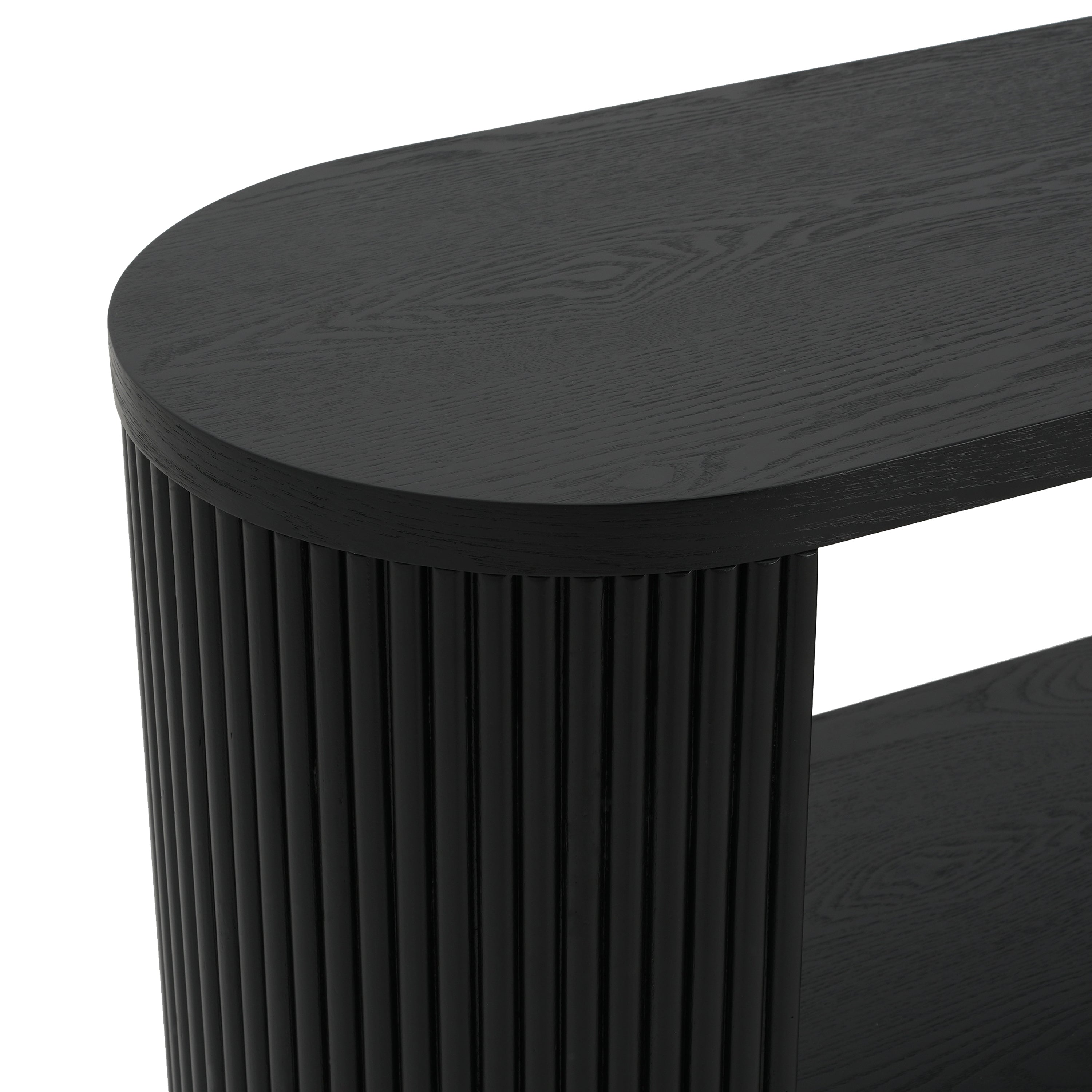 Mirod Modern Entryway Console Table - Slim Sofa Table with Open Shelf & Elegant Wood Grain, Multi-Functional Hallway Table for Living Room