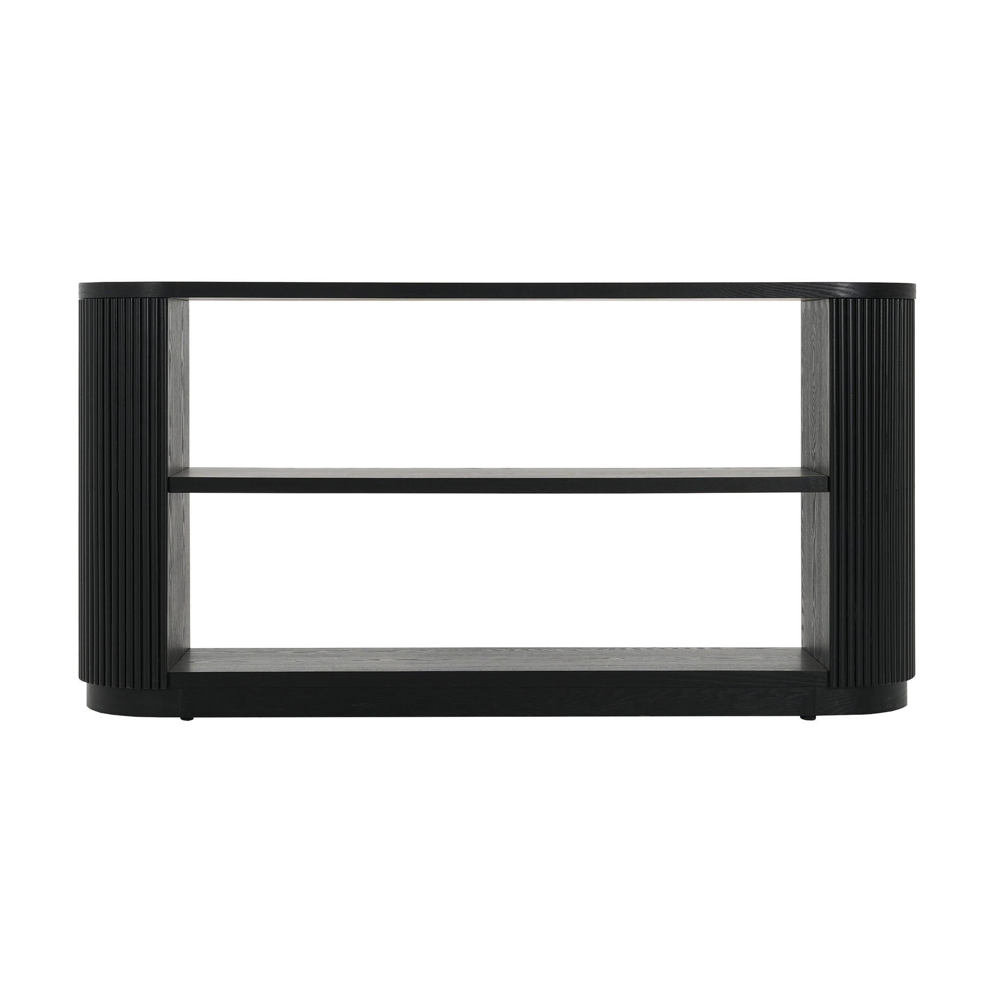 Mirod Modern Entryway Console Table - Slim Sofa Table with Open Shelf & Elegant Wood Grain, Multi-Functional Hallway Table for Living Room